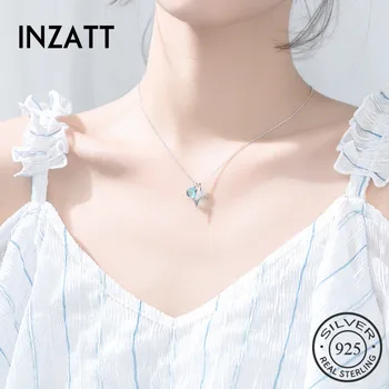 INZATT Real 925 Sterling Silver Bohemia Mermaid Tail Blue Crystal Tears Pendant Necklace Fine Jewelry For Women Accessories Gift
INZATT Real 925 Sterling Silver Bohemia Mermaid Tail Blue Crystal Tears Pendant Necklace Fine Jewelry For Women Accessories Gift