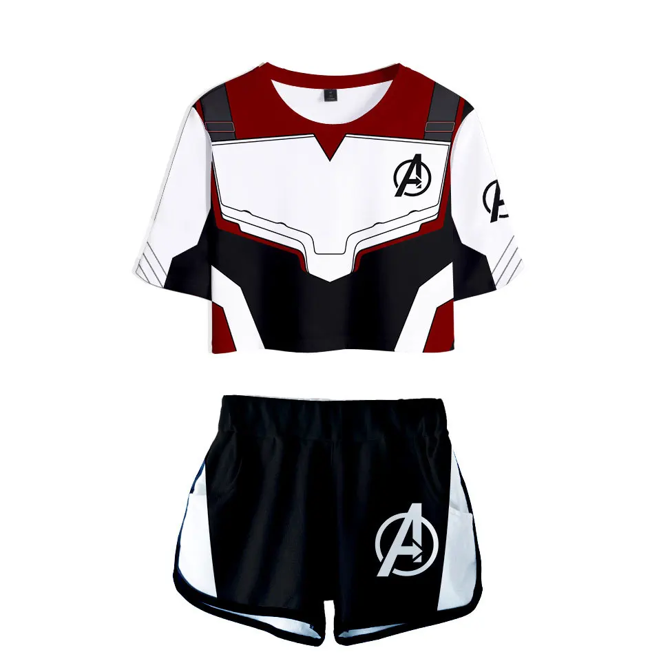 2 Pieces Women's Sets for Avengers Endgame Quantum Realm Suit Sexy T-shirt and Shorts Girl Cosplay Costume
2 Pieces Women's Sets for Avengers Endgame Quantum Realm Suit Sexy T-shirt and Shorts Girl Cosplay Costume