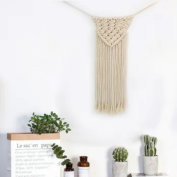 100% Cotton Rope Woven Handmade Tassels Wall Hanging Macrame Tapestry Decoration Knitted Bohemian Tapestry Bedroom Upholstery
100% Cotton Rope Woven Handmade Tassels Wall Hanging Macrame Tapestry Decoration Knitted Bohemian Tapestry Bedroom Upholstery