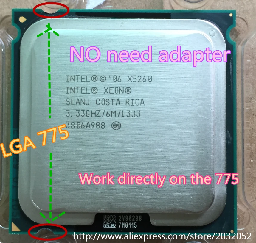 Intel Xeon X5260 Processor(3.33GHz/6MB/1333MHZ )close to LGA775 Core 2 cpuworks on (LGA 775 mainboard no need adapter)
Intel Xeon X5260 Processor(3.33GHz/6MB/1333MHZ )close to LGA775 Core 2 cpuworks on (LGA 775 mainboard no need adapter)