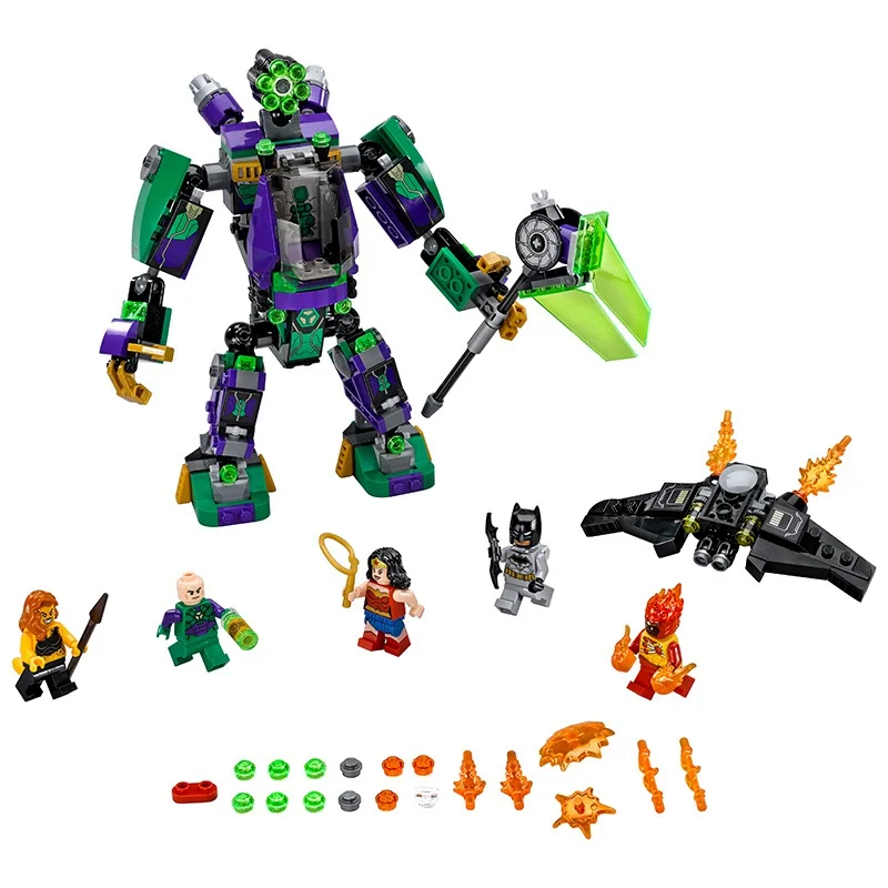 Block DC Batman Super Heroes Lex Luthor Mech Takedown Building Blocks Toys for Children Legoing Superheroes Figures Blocks
Block DC Batman Super Heroes Lex Luthor Mech Takedown Building Blocks Toys for Children Legoing Superheroes Figures Blocks