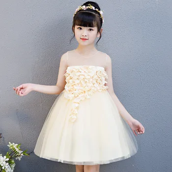 Girls Knee Length Communion Dresses Summer Sleeveless Appliques Bridesmaides Dress Kids Elegant Boutique Clothes for 3-12years
Girls Knee Length Communion Dresses Summer Sleeveless Appliques Bridesmaides Dress Kids Elegant Boutique Clothes for 3-12years