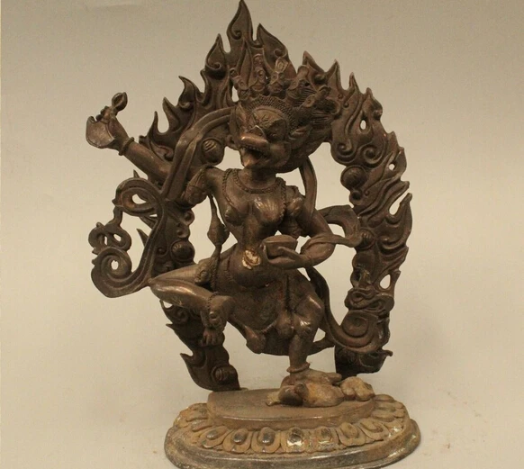 free 7"Chinese Buddhism Tibet Pure Bronze Bull Ox head Dhammapala Buddha Statue fast
free 7"Chinese Buddhism Tibet Pure Bronze Bull Ox head Dhammapala Buddha Statue fast