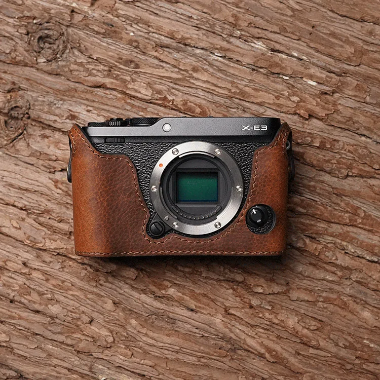 Fuji X-E3 XE3 Camera Mr.Stone Handmade Genuine Leather Camera case Video Half Bag Camera Bodysuit
Fuji X-E3 XE3 Camera Mr.Stone Handmade Genuine Leather Camera case Video Half Bag Camera Bodysuit