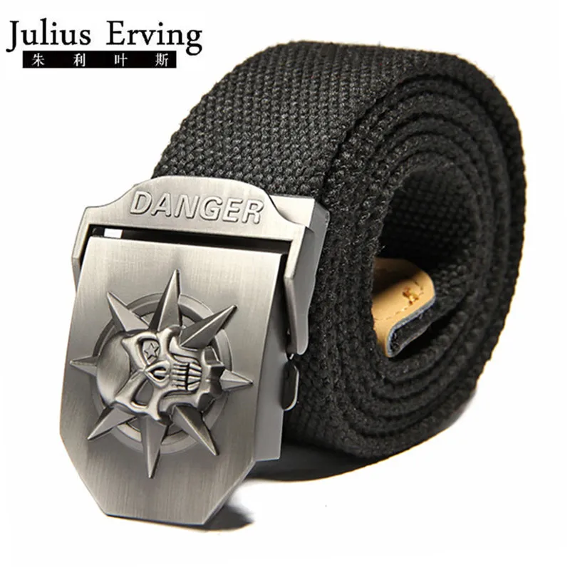 2017 New Wide Skull Canvas Belt Men Metal Buckle Canvas Strap Belt Brand Tactics Woven Belt For Jeans Waistband Thicken 120CM
2017 New Wide Skull Canvas Belt Men Metal Buckle Canvas Strap Belt Brand Tactics Woven Belt For Jeans Waistband Thicken 120CM