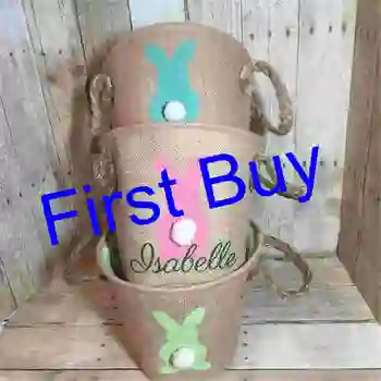 10pcs/lot good quality 3 colors hot selling latest burlap easter bucket good quality 9*10inch good quality easter egg basket
10pcs/lot good quality 3 colors hot selling latest burlap easter bucket good quality 9*10inch good quality easter egg basket