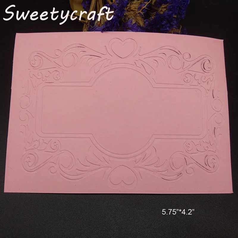 Heart Lace Frame PLASTIC EMBOSSING FOLDER DIY scrapbook album card gift packing decoration cutting dies paper craft template DIY
Heart Lace Frame PLASTIC EMBOSSING FOLDER DIY scrapbook album card gift packing decoration cutting dies paper craft template DIY