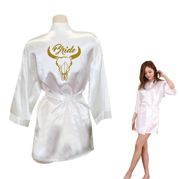 Fashion Silk Bride Tribe Bache Robe Short Wedding Kimono Robes Sleepwear Nightgown Dress Pajamas Gown Robes For Women's Sexy
Fashion Silk Bride Tribe Bache Robe Short Wedding Kimono Robes Sleepwear Nightgown Dress Pajamas Gown Robes For Women's Sexy