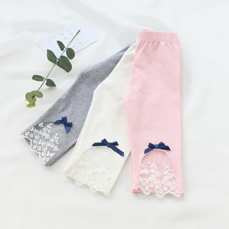 DENDITH Girls Knee length lace pants cotton Baby Girls Pants summer bow Children Clothing cute kids leggings
DENDITH Girls Knee length lace pants cotton Baby Girls Pants summer bow Children Clothing cute kids leggings
