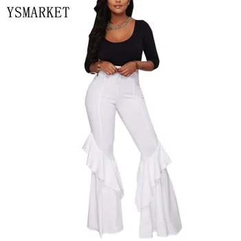 Black White Blue Horn Trousers Elegant Ladies Wide Leg Pants Hight Waist Slim Party Clubwear Sexy Clothes A967
Black White Blue Horn Trousers Elegant Ladies Wide Leg Pants Hight Waist Slim Party Clubwear Sexy Clothes A967