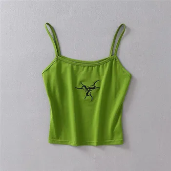 Summer new fashion street wild totem embroidered camisole female, sexy slim casual strap female 4 color
Summer new fashion street wild totem embroidered camisole female, sexy slim casual strap female 4 color