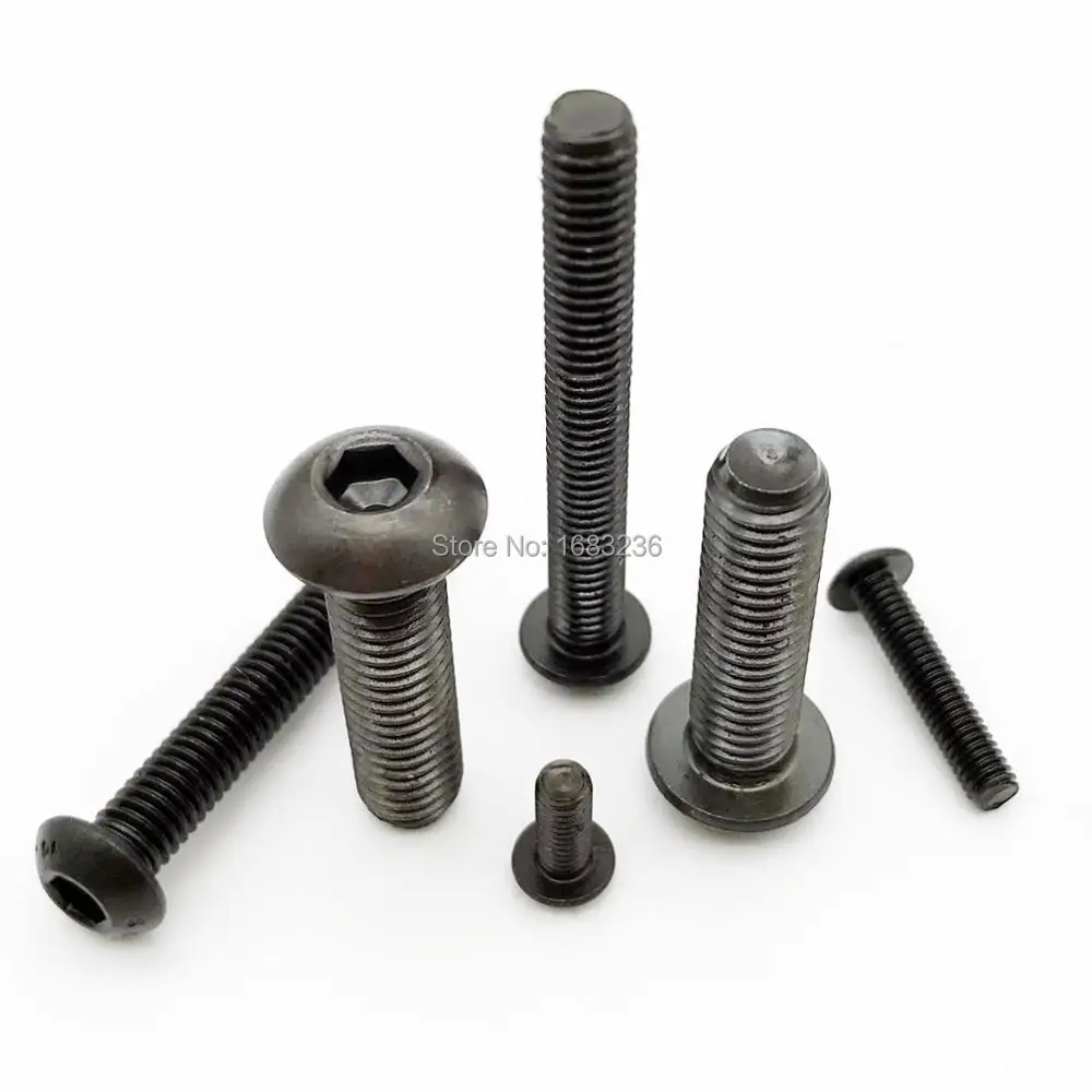 LKKPT 5-50PCS Hex Socket Button Head Screws Allen Bolt Screw ISO7380 304 Stainless Steel/Black 10.9 Grade M2 M2.5 M3 M4 M5 M6 M8 M10 Color : 10.9 Class Steel, Size : 18mm LKKPT 5-50PCS Hex Socket Button Head Screws Allen Bolt Screw ISO7380 304 Stainless Steel/Black 10.9 Grade M2 M2.5 M3 M4 M5 M6 M8 M10 Color : 10.9 Class Steel, Size : 18mm