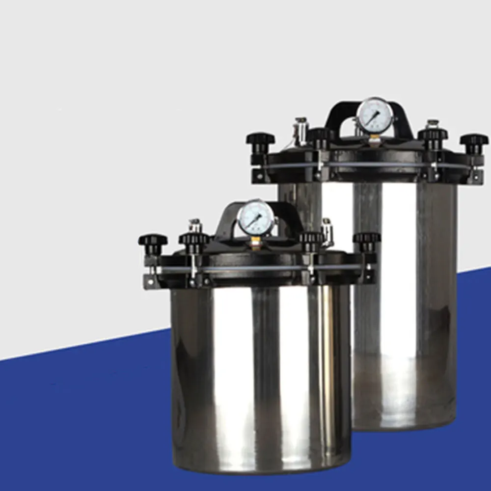 12L/18L/24L Portable Stainless Steel Heating Autoclave High Pressure Sterilizer Sterilization Pot Pressure Steam 70-106kpa
12L/18L/24L Portable Stainless Steel Heating Autoclave High Pressure Sterilizer Sterilization Pot Pressure Steam 70-106kpa