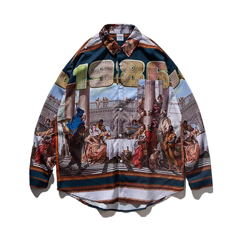 2019 New Arrivals Hipster Digital Printing Style Long Sleeve Shirts Loose Harajuku Men Fashion Hip Hop Vintage Shirts Sweatshirt
2019 New Arrivals Hipster Digital Printing Style Long Sleeve Shirts Loose Harajuku Men Fashion Hip Hop Vintage Shirts Sweatshirt