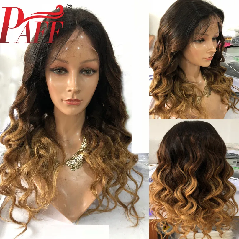 PAFF 13X6 Deep Part Front Lace Wig Human Hair T1B/4/27 Mixed Color 180% Density 3 Tone Ombre Body Wave Wigs Brazilian Remy hair
PAFF 13X6 Deep Part Front Lace Wig Human Hair T1B/4/27 Mixed Color 180% Density 3 Tone Ombre Body Wave Wigs Brazilian Remy hair