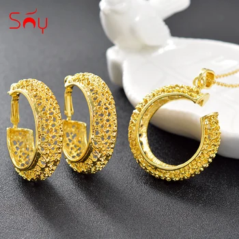 Sunny Jewelry Big Jewelry Sets Round Jewelry Findings For Women Necklace Earrings Pendant Flower Pattern Jewelry For Wedding
Sunny Jewelry Big Jewelry Sets Round Jewelry Findings For Women Necklace Earrings Pendant Flower Pattern Jewelry For Wedding