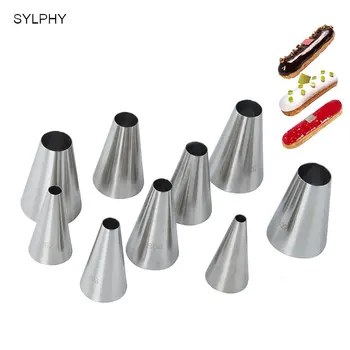 SYLPHY 9pcs/set Round Nozzle for Cream Large Metal Cake Decorating tips Set Baking Tools Pastry Nozzles
SYLPHY 9pcs/set Round Nozzle for Cream Large Metal Cake Decorating tips Set Baking Tools Pastry Nozzles