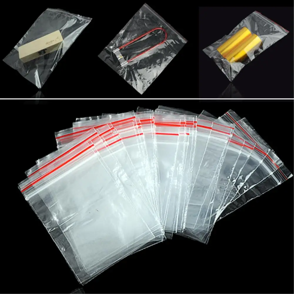 100PCS Plastic Bags Jewelry Ziplock Zip Zipped Lock Reclosable Poly Clear Packaging Bags Different Size
100PCS Plastic Bags Jewelry Ziplock Zip Zipped Lock Reclosable Poly Clear Packaging Bags Different Size