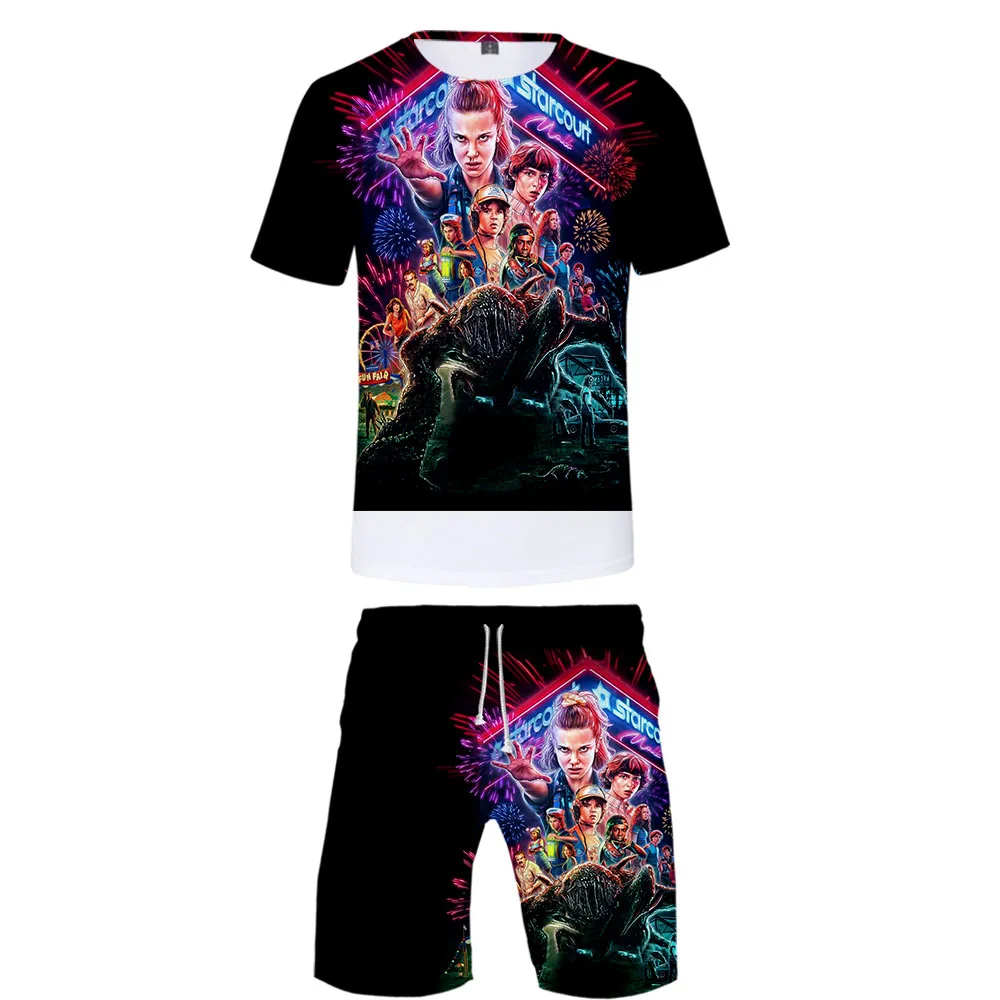 Stranger Thing Season 3 Print 3d Casual Millie Streetwear Fashion Cool Basic 2 Pic Set Summer Tshirt+Short Pants Sets Sports
Stranger Thing Season 3 Print 3d Casual Millie Streetwear Fashion Cool Basic 2 Pic Set Summer Tshirt+Short Pants Sets Sports