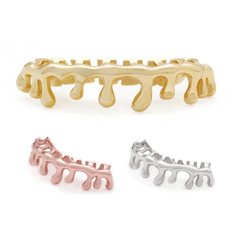 Hip Hop Gold Teeth Grillz Drip 8 Teeth Grills Dental Cosplay Bottom Lower Tooth Caps Rapper Mouth Jewelry Party Gift
Hip Hop Gold Teeth Grillz Drip 8 Teeth Grills Dental Cosplay Bottom Lower Tooth Caps Rapper Mouth Jewelry Party Gift