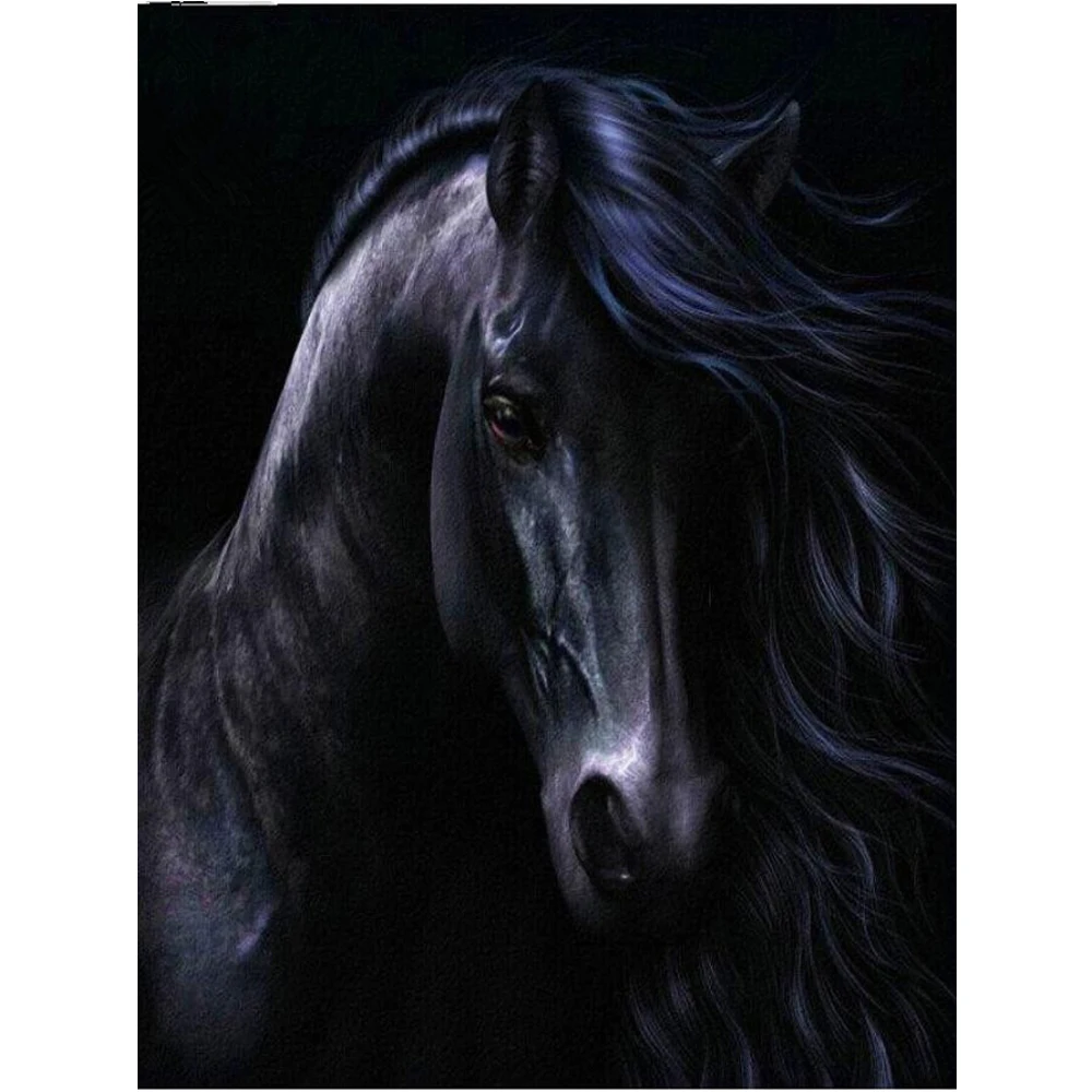 5D DIY Diamond Painting Cross Stitch Full Square Diamond Embroidery Black horse Diamond Mosaic Rhinestones Decor Paintings ZF200
5D DIY Diamond Painting Cross Stitch Full Square Diamond Embroidery Black horse Diamond Mosaic Rhinestones Decor Paintings ZF200