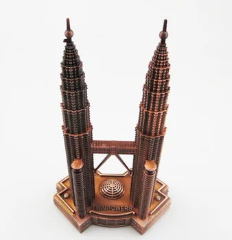 Kuala Lumpur Twin Towers metal building model craft Office home creative decoration ornament Miniature Desktop Art Ornaments
Kuala Lumpur Twin Towers metal building model craft Office home creative decoration ornament Miniature Desktop Art Ornaments
