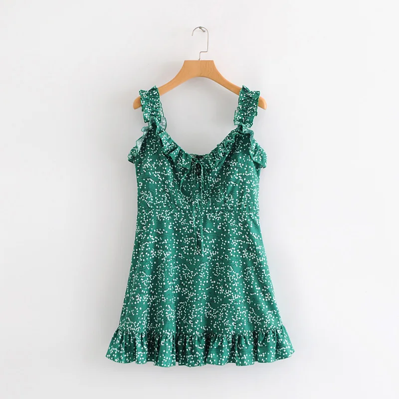 2019 euro women sweet printing agaric lace sling dress female hem ruffles casual slim vestidos lace up chic party dresses DS1918
2019 euro women sweet printing agaric lace sling dress female hem ruffles casual slim vestidos lace up chic party dresses DS1918