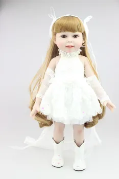 Brown long curly hair AMERICAN PRINCESS 18'' GIRL Dolls white dress fashion kids playmate Baby doll reborn for girls toys
Brown long curly hair AMERICAN PRINCESS 18'' GIRL Dolls white dress fashion kids playmate Baby doll reborn for girls toys