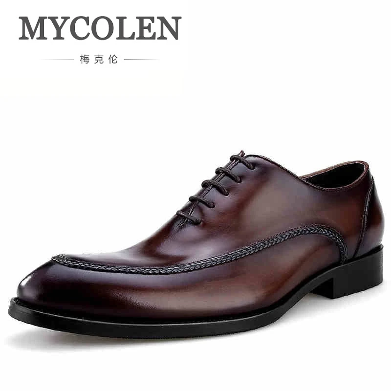 MYCOLEN Handmade Genuine Leather Formal Shoes Men Luxury Wedding Derby Shoes Pointed Toe Gentlemen Shoes Zapatillas De Hombre
MYCOLEN Handmade Genuine Leather Formal Shoes Men Luxury Wedding Derby Shoes Pointed Toe Gentlemen Shoes Zapatillas De Hombre