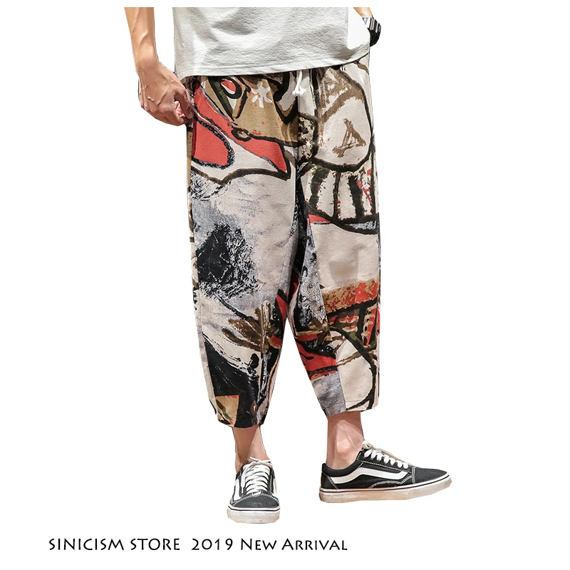 Sinicism Store 2019 New Chinese Style Men Harem Pants Mens Streetwear Casual Cotton Linen Joggers Male Print Sweatpants 5XL
Sinicism Store 2019 New Chinese Style Men Harem Pants Mens Streetwear Casual Cotton Linen Joggers Male Print Sweatpants 5XL