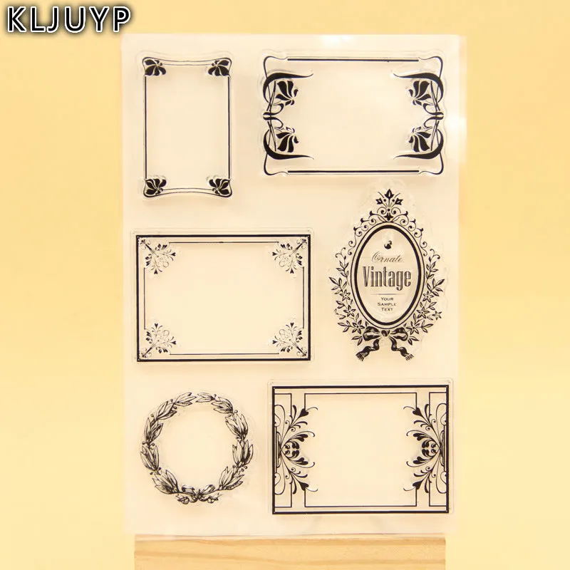 KLJUYP Vintage Frame Transparent Clear Silicone Stamp/Seal for DIY scrapbooking/photo album Decorative clear stamp sheets
KLJUYP Vintage Frame Transparent Clear Silicone Stamp/Seal for DIY scrapbooking/photo album Decorative clear stamp sheets