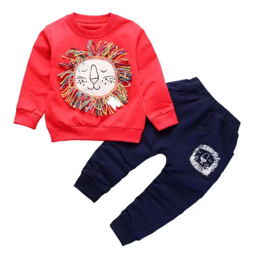 NEW Boy Girl Sport Suit Autumn Winter Children Cotton Underwear Long-sleeved T-shirt +Trousers Baby Printing Clothes Pants
NEW Boy Girl Sport Suit Autumn Winter Children Cotton Underwear Long-sleeved T-shirt +Trousers Baby Printing Clothes Pants