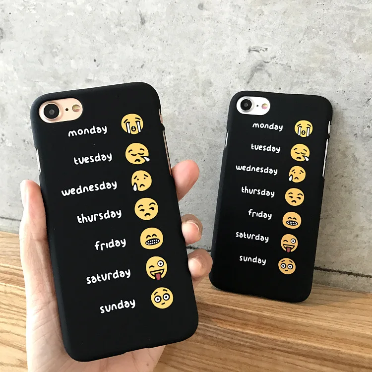 Чехлы для телефонов IPhone X 8 7 6 6s Plus забавный чехол на одну неделю рабочий
