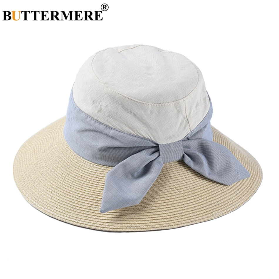 BUTTERMERE Patchwork Hat Women Beige Foldable Straw Sun Hat Female Flat Top Outdoor Fashion Cotton Bowknot Ladies Bucket Hats
BUTTERMERE Patchwork Hat Women Beige Foldable Straw Sun Hat Female Flat Top Outdoor Fashion Cotton Bowknot Ladies Bucket Hats