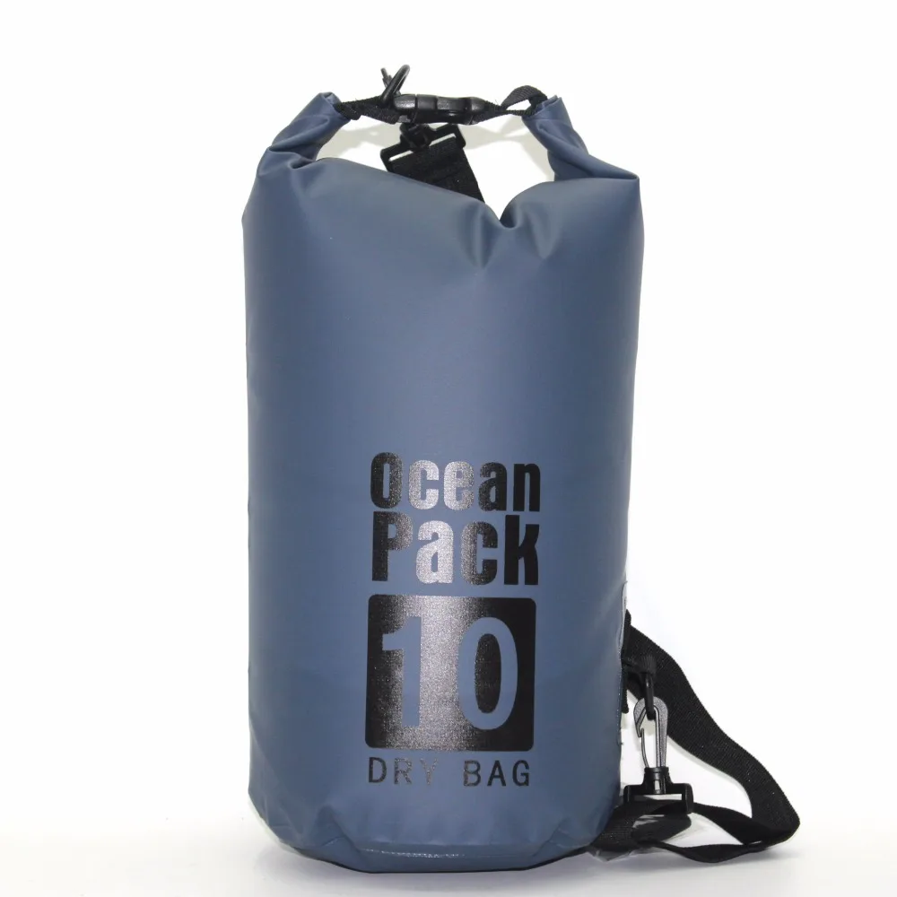 Черная водонепроницаемая сумка 2L/5L/10L/15L/20L рюкзак для плавания на открытом
