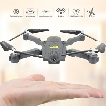 Tracker Foldable Mini RC Quadcopter Selfie Drone with Wifi FPV 0.3MP HD Camera Altitude Hold & Headless Mode RC Quadcopter
Tracker Foldable Mini RC Quadcopter Selfie Drone with Wifi FPV 0.3MP HD Camera Altitude Hold & Headless Mode RC Quadcopter