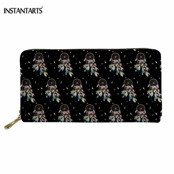 INSTANTARTS Fashion Dreamcatcher Print Black Long Wallet Phone Pocket PU Leather Card Holder Girls Zipper Coin Purse Lady Cluth
INSTANTARTS Fashion Dreamcatcher Print Black Long Wallet Phone Pocket PU Leather Card Holder Girls Zipper Coin Purse Lady Cluth
