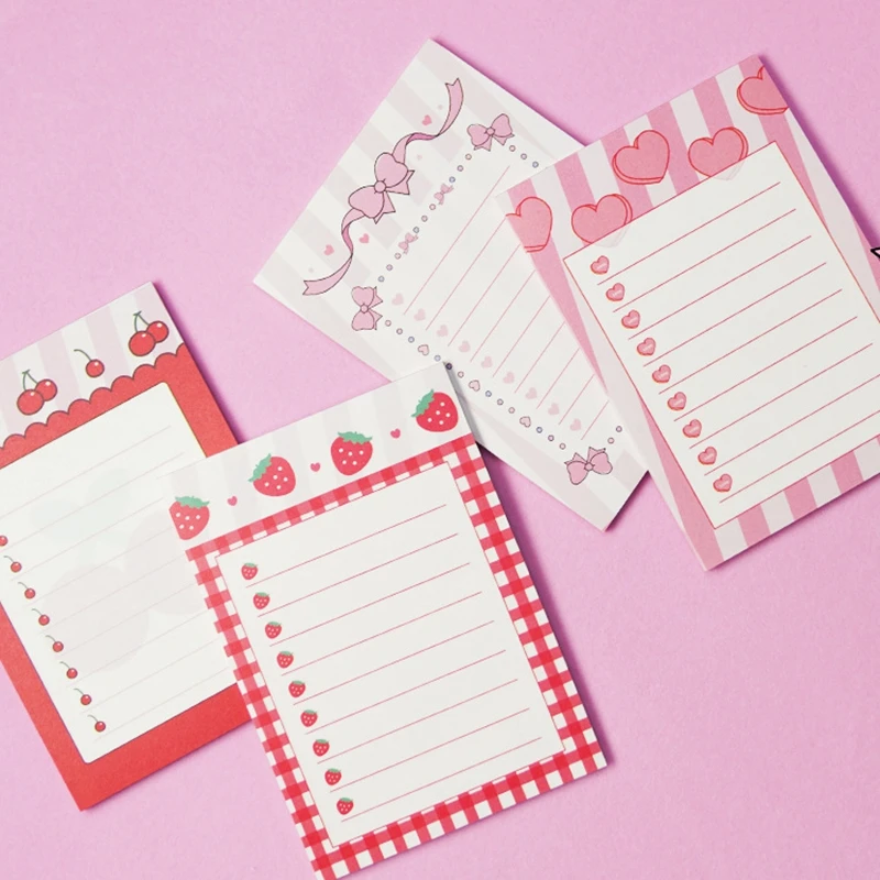 Lovely Cherry Strawberry Bowknot Memo Pad N Times Sticky Notes Kawaii Korean Stationery Planner DIY Notepad Gift
Lovely Cherry Strawberry Bowknot Memo Pad N Times Sticky Notes Kawaii Korean Stationery Planner DIY Notepad Gift