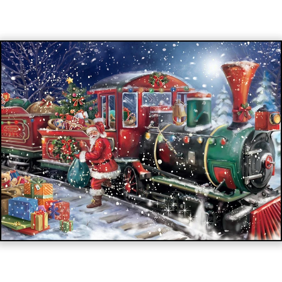 5D DIY Diamond Painting Santa Claus Full drill Round Diamond Embroidery Cross Stitch Rhinestone Mosaic Paintings Christmas Gift
5D DIY Diamond Painting Santa Claus Full drill Round Diamond Embroidery Cross Stitch Rhinestone Mosaic Paintings Christmas Gift