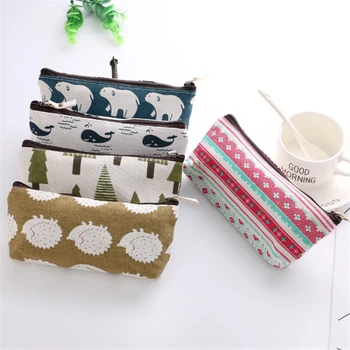 1 Pc Gift Pencil Bags Animals Canvas Floral Hedgehog Polar Bear Tree Whale Lovely Pencils Case Stationery School Supplies
1 Pc Gift Pencil Bags Animals Canvas Floral Hedgehog Polar Bear Tree Whale Lovely Pencils Case Stationery School Supplies