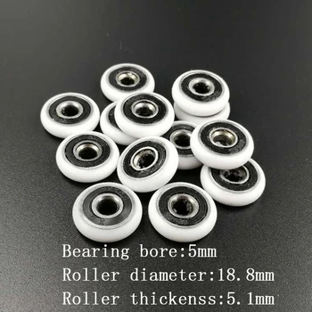 5*18.8*5mm free Shipping bathroom glass door sliding shower door rollers/ pulleys, Outer diameter 19mm,bearing bore 5mm.8pcs/set
5*18.8*5mm free Shipping bathroom glass door sliding shower door rollers/ pulleys, Outer diameter 19mm,bearing bore 5mm.8pcs/set