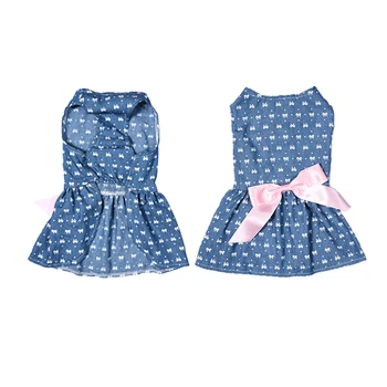 Comfortable Polyester Jeans Pet Princess Dress for Summer and Spring Cute Pet Dog Clothes with Fashionable Bowknot 1 PCS
Comfortable Polyester Jeans Pet Princess Dress for Summer and Spring Cute Pet Dog Clothes with Fashionable Bowknot 1 PCS