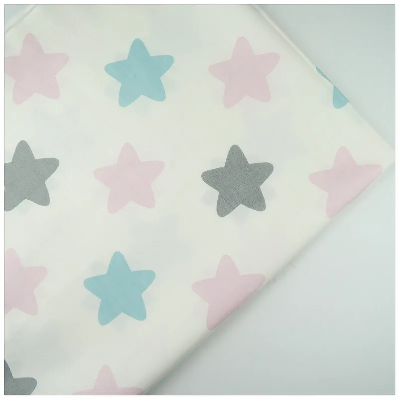 Syunss,100%Cotton Twill Fabric Pink Blue Gray Stars Print Patchwork DIY Handmade Curtain Textile Material Sewing Baby Toy Tissue
Syunss,100%Cotton Twill Fabric Pink Blue Gray Stars Print Patchwork DIY Handmade Curtain Textile Material Sewing Baby Toy Tissue