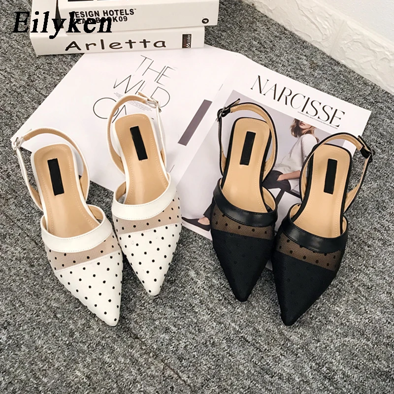 Eilyken New 2019 Spring Summer Shoes Women Black White Mesh Stitching Dot Flat Sandals Female Pointed Toe Casual Shoes
Eilyken New 2019 Spring Summer Shoes Women Black White Mesh Stitching Dot Flat Sandals Female Pointed Toe Casual Shoes