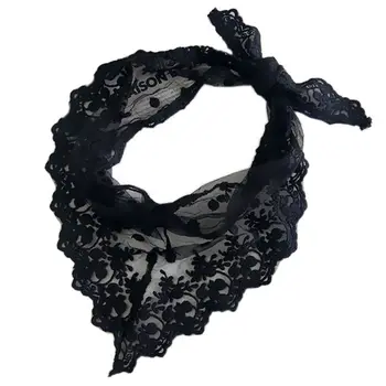 Womens Crochet Embroidered Floral Lace Triangle Neck Scarf Solid Color Polka Dot Bandana Kerchief Hair Tie Vintage Wrist Ribbon
Womens Crochet Embroidered Floral Lace Triangle Neck Scarf Solid Color Polka Dot Bandana Kerchief Hair Tie Vintage Wrist Ribbon