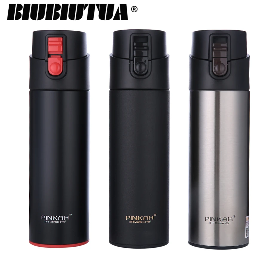 

BIUBIUTUA Double Wall Stainless Steel Coffee Thermos Cups Mugs Thermal Bottle 500 ml Thermocup Fashion Tumbler Vacuum Flask