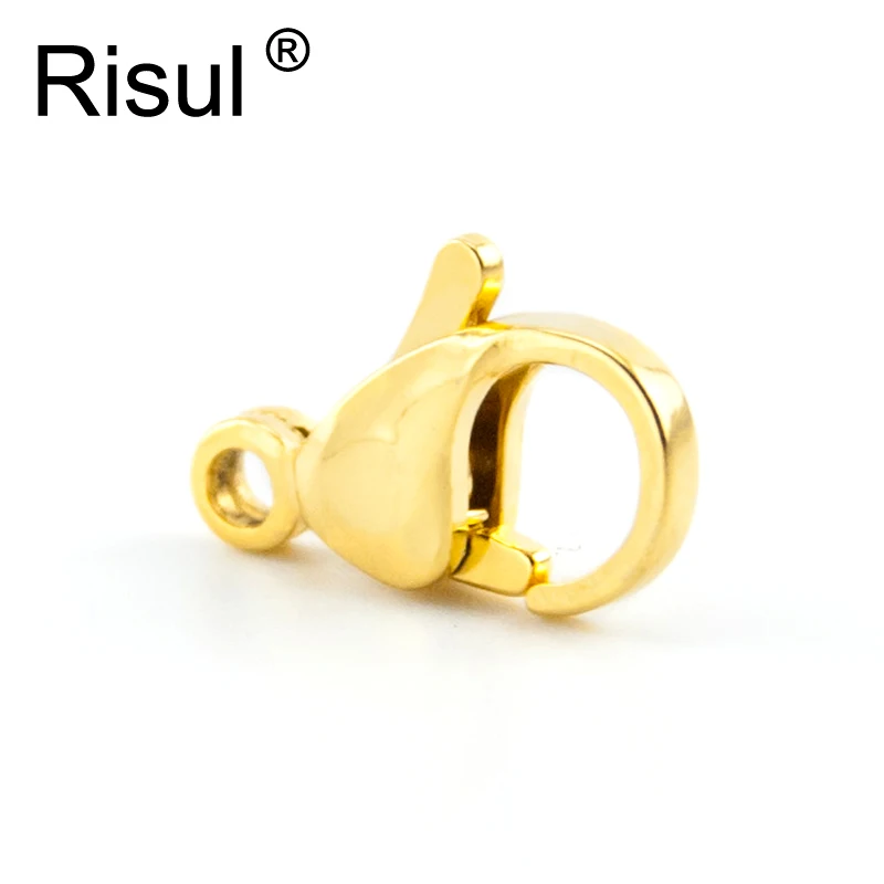 Risul 10pcs 9-15mm 0.35-0.59" gold silver lobster clasp hook stainless steel polish high quality DIY jewelry fittings clips
Risul 10pcs 9-15mm 0.35-0.59" gold silver lobster clasp hook stainless steel polish high quality DIY jewelry fittings clips