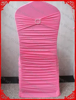 NO.18 Rose Pink Ruffled Lycra/Spandex Chair Covers With Lycra Band And One Row Diamond Buckle&Pin For Wedding Banquet Decoration
NO.18 Rose Pink Ruffled Lycra/Spandex Chair Covers With Lycra Band And One Row Diamond Buckle&Pin For Wedding Banquet Decoration