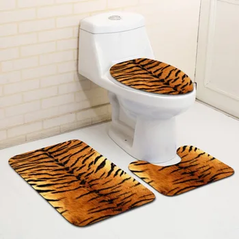 3 pcs/lot Animal Skin Pattern Anti-silp Bath Mat Flannel Contour Rug Lid Toilet Cover Carpet Bathroom Set
3 pcs/lot Animal Skin Pattern Anti-silp Bath Mat Flannel Contour Rug Lid Toilet Cover Carpet Bathroom Set