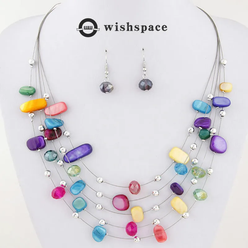 The new Europe and the United States Bohemia national wind crystal shells a hoard of multilayer necklaces suit female
The new Europe and the United States Bohemia national wind crystal shells a hoard of multilayer necklaces suit female